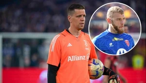 Wojciech Szczęsny i Michele Di Greogrio (na małym zdjęciu)