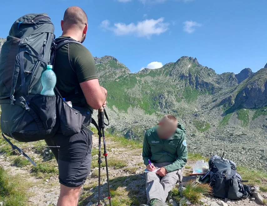 Kontrole w Tatrach ruszyły. Ukarano wielu turystów. Źródło: Facebook @Tatranský národný park 