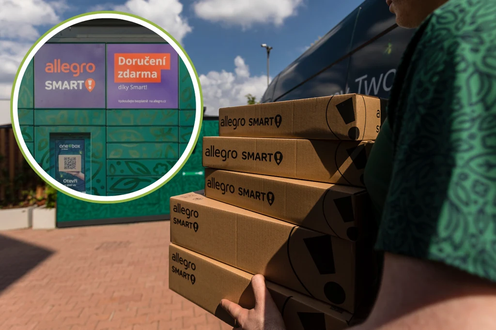 Allegro wprowadza automaty paczkowe One Box na czeski rynek. Źródło: Allegro / materiały prasowe