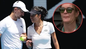 Agnieszka Radwańska oglądała mecz gry mieszanej Jana Zielińskiego