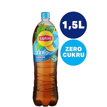 Lipton Ice Tea Zero Lemon Napój niegazowany o smaku cytrynowym z ekstraktem czarnej herbaty 1,5 l - 2