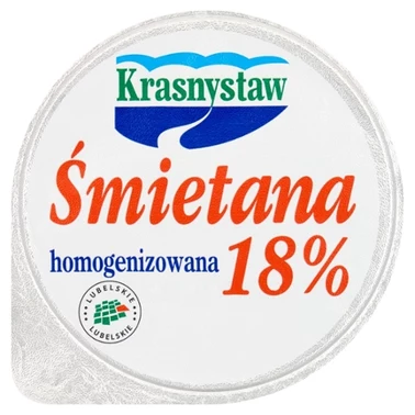 Krasnystaw Śmietana 18 % homogenizowana 150 g - 1