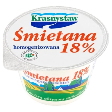 Krasnystaw Śmietana 18 % homogenizowana 150 g - 0