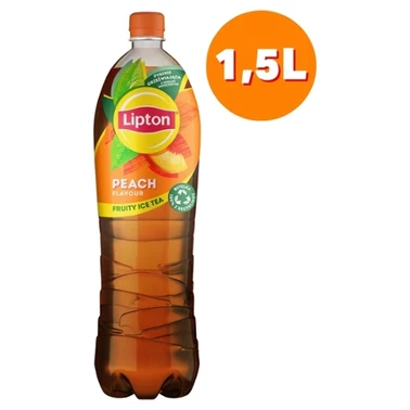 Lipton Ice Tea Peach Napój niegazowany o smaku brzoskwiniowym z ekstraktem czarnej herbaty 1,5 l - 2