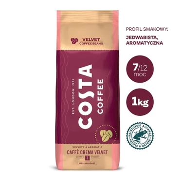 COSTA COFFEE Caffé Crema Velvet Kawa ziarnista 1 kg - 0