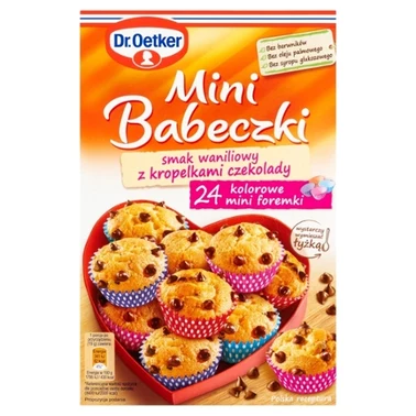 Dr. Oetker Mini babeczki smak waniliowy z kropelkami czekolady 250 g - 0