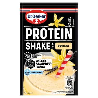 Dr. Oetker Protein Shake Mieszanka w proszku smak waniliowy 18 g - 0