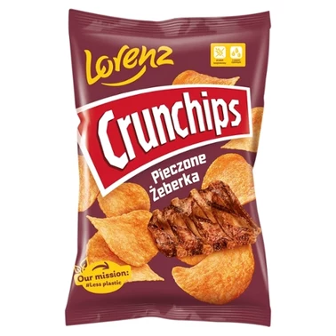 Crunchips Chipsy ziemniaczane o smaku pieczone żeberka 140 g - 0