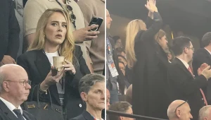 Adele na meczu Anglików z Holendrami