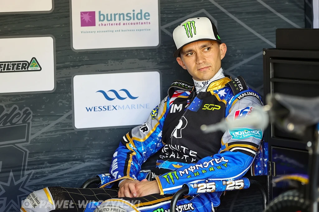 Jack Holder w zawodach Grand Prix. Jack Holder w zawodach Grand Prix.