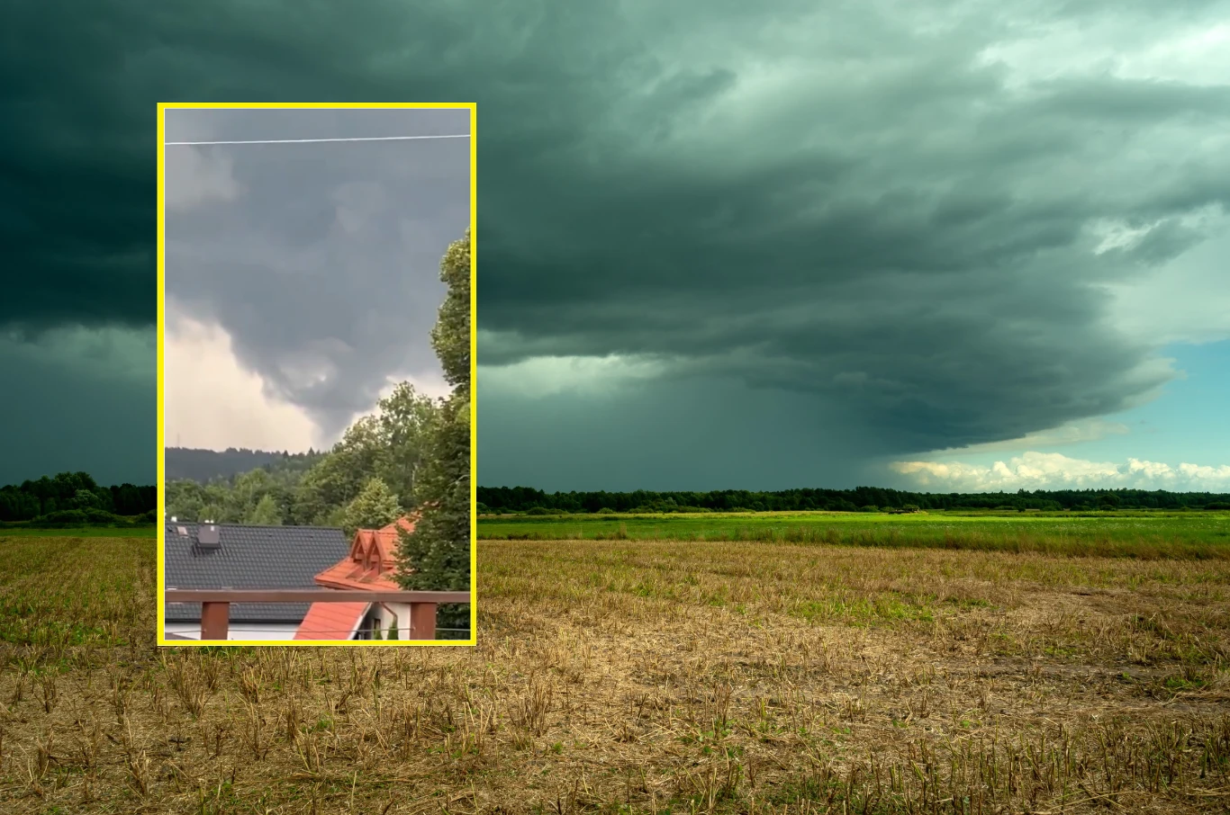 W Małopolsce mogła się pojawić trąba powietrzna. W tej części Polski burze są najsilniejsze. Miejscami formują się superkomórki burzowe W Małopolsce mogła się pojawić trąba powietrzna. W tej części Polski burze są najsilniejsze. Miejscami formują się superkomórki burzowe