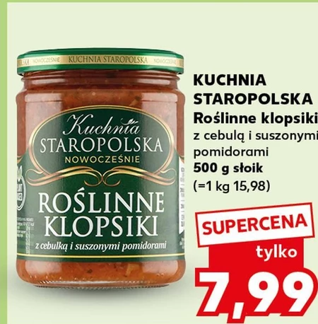 Kuchnia Staropolska Roślinne klopsiki z cebulką i suszonymi pomidorami 500 g