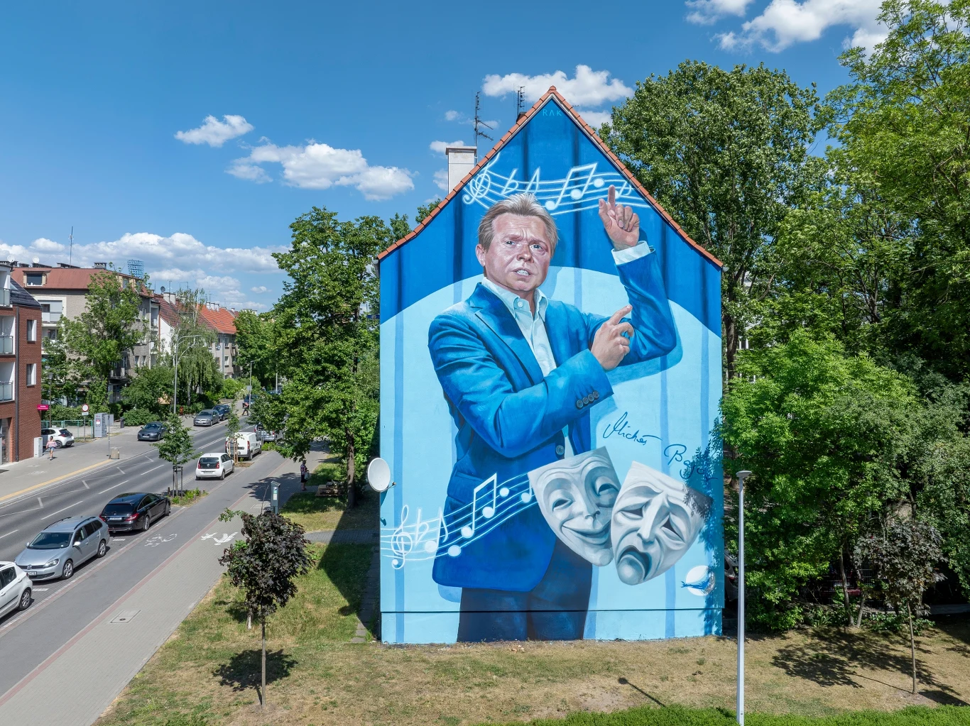 Mural Michała Bajora/ Zdj.Małkowski 
