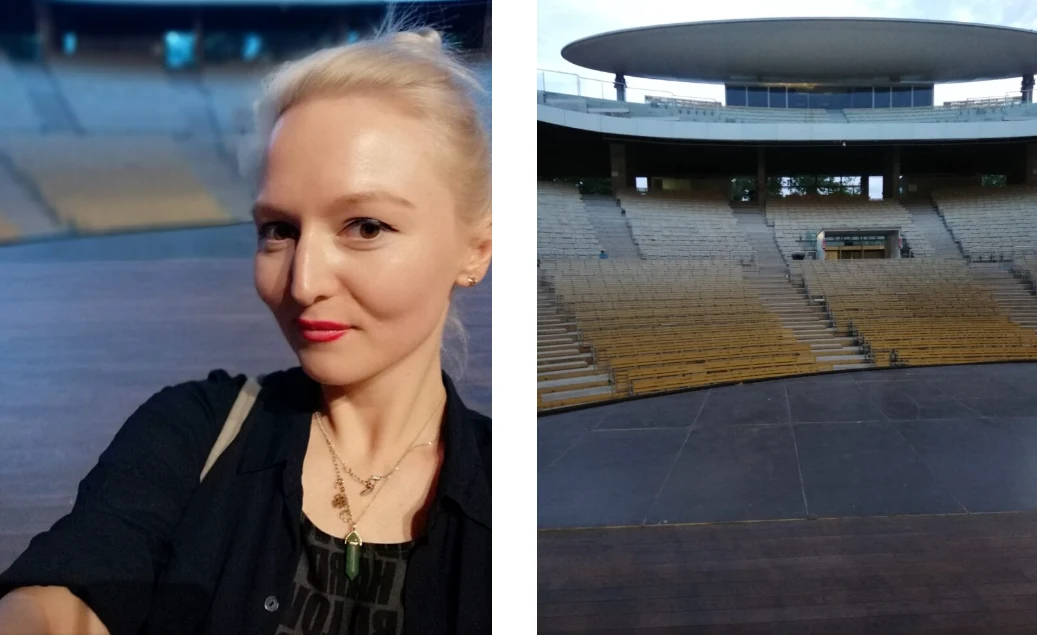 Na scenie Amfiteatru Opolskiego/ Zdj. Gabriela Wójcik 