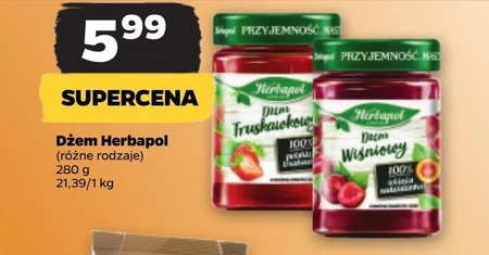 Herbapol Dżem wiśniowy o obniżonej zawartości cukru 280 g