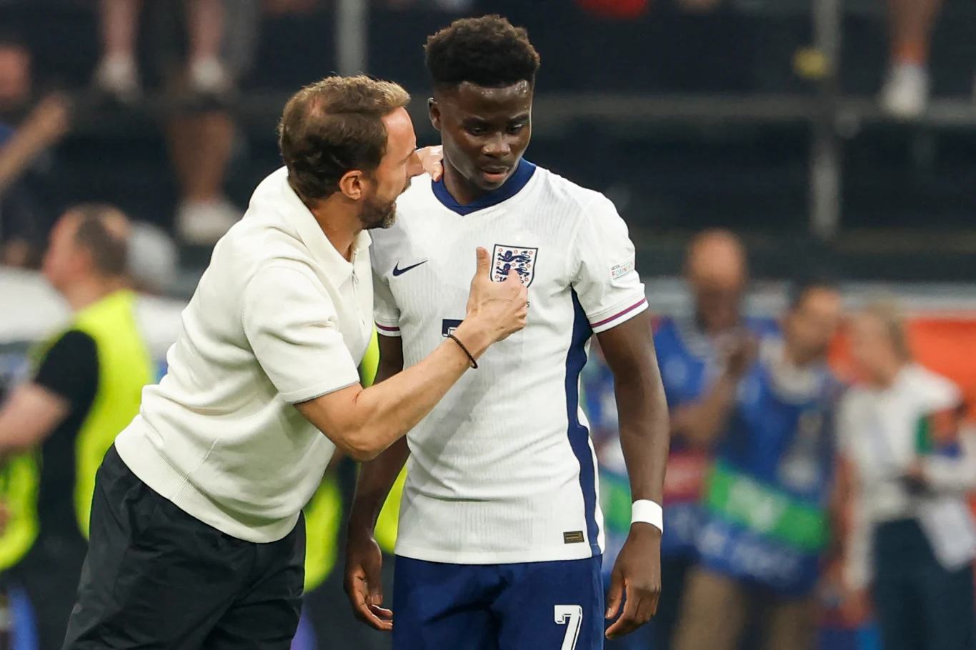Gareth Southgate i Bukayo Saka