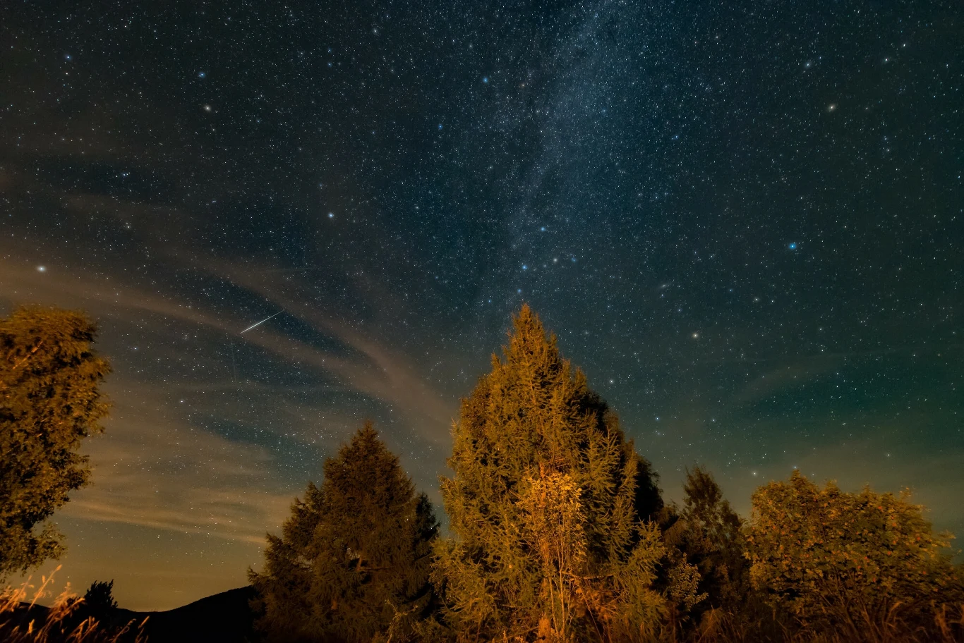 Spadające gwiazdy w Bieszczadach Spadające gwiazdy w Bieszczadach