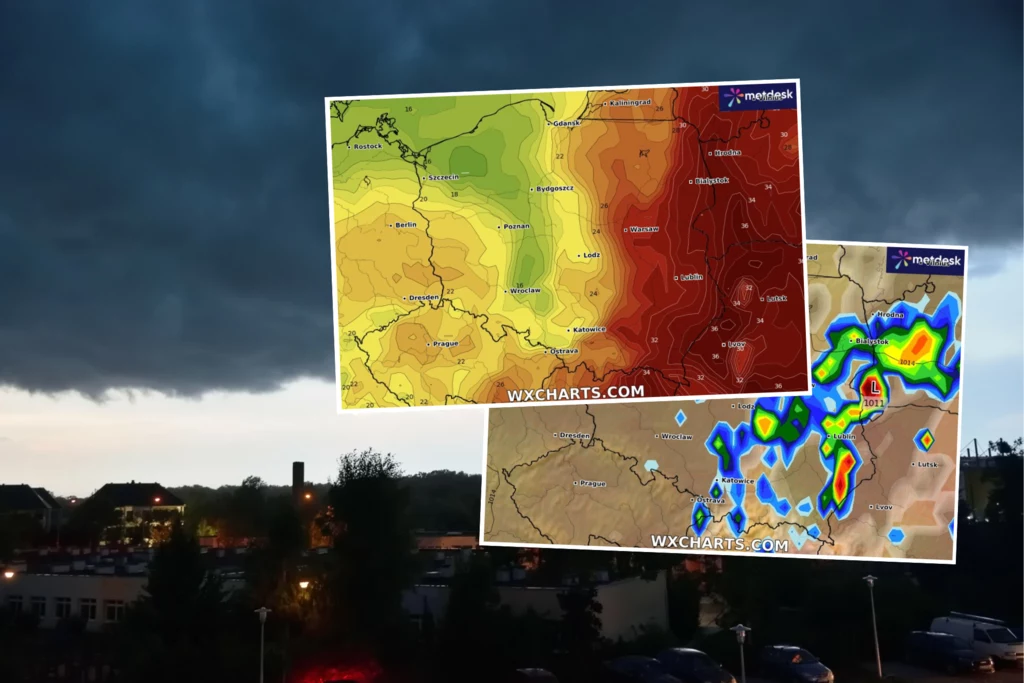 W weekend Polska podzieli się na chłodniejszy zachód gorący, a miejscami nawet upalny wschód. Dodatkowo w wielu miejscach pojawią się też burze i ulewy