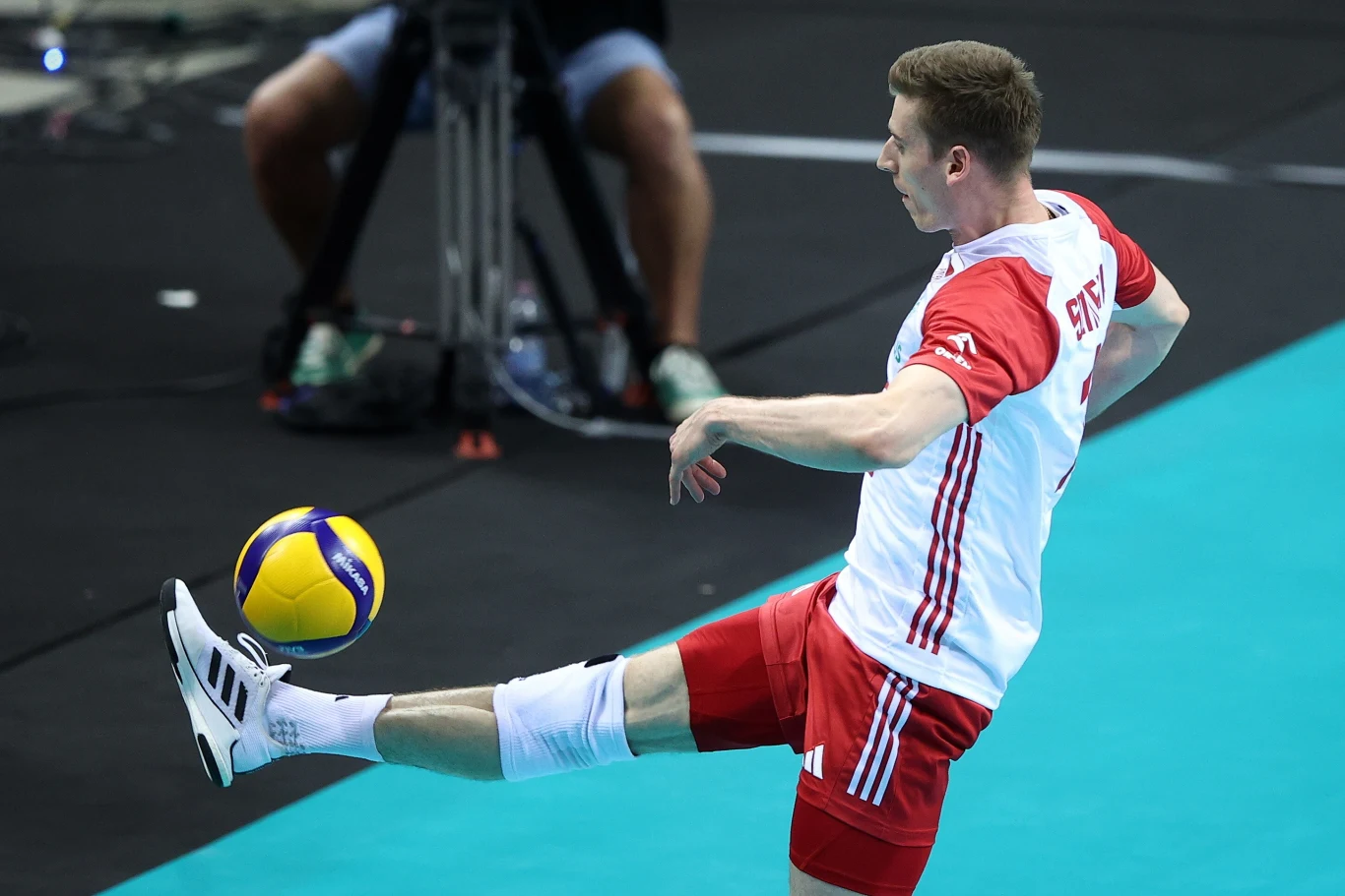 Kamil Semeniuk w akcji obronnej