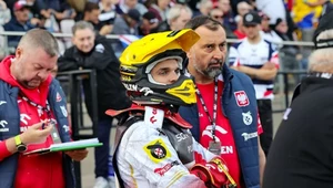 Bartosz Zmarzlik z trenerem Rafałem Dobruckim.