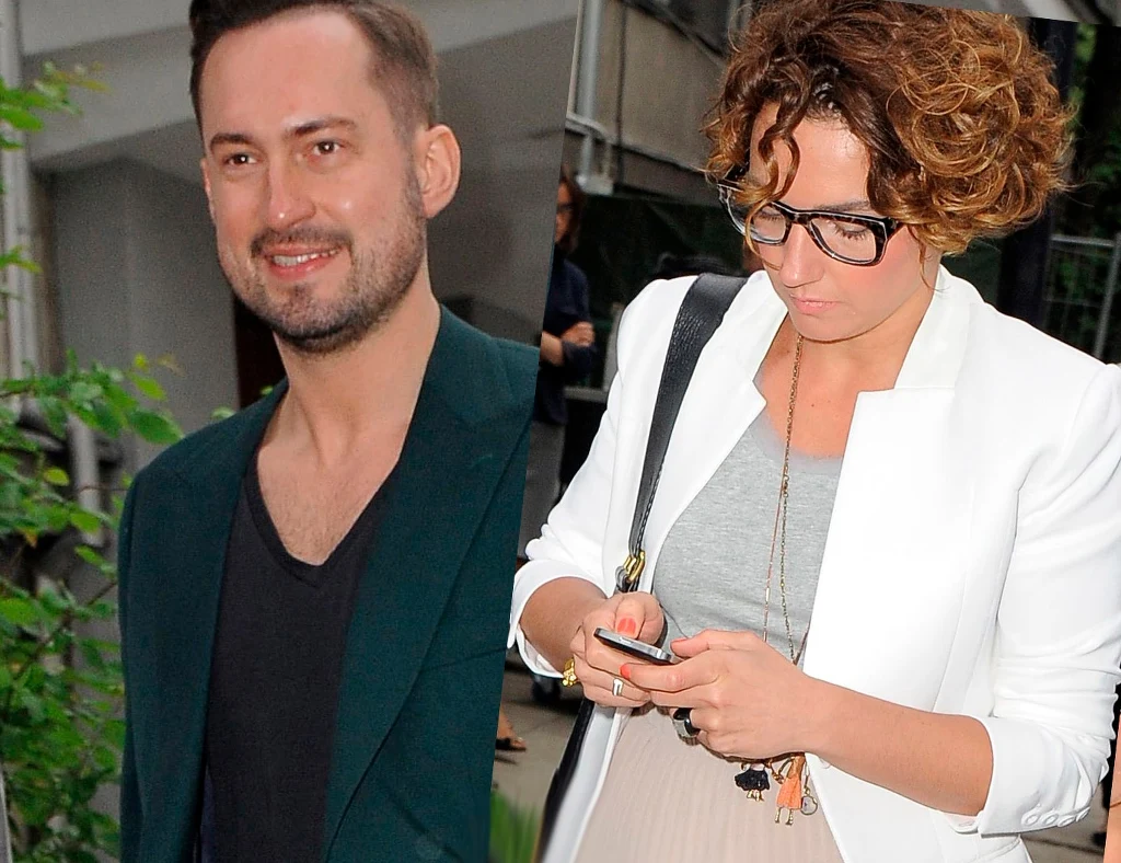 Marcin Prokop z żoną Marcin Prokop z żoną