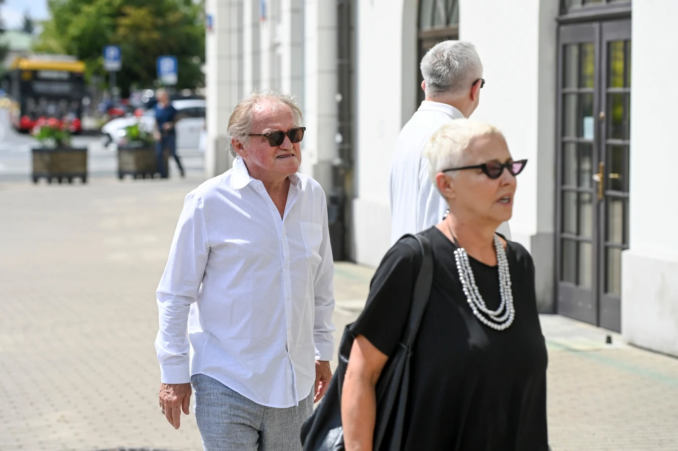 Ewa Telega na mszy w intencji Jerzego Stuhra Ewa Telega na mszy w intencji Jerzego Stuhra