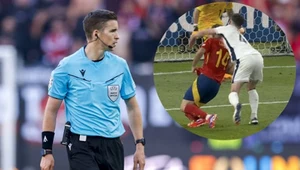 Euro 2024. Francois Letexier nie dopatrzył się faulu przy starciu Laporte'a oraz Rice'a