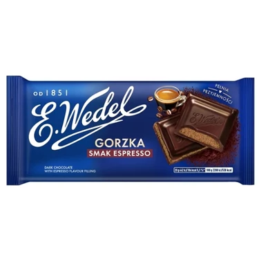 E. Wedel Czekolada gorzka smak espresso 100 g - 0