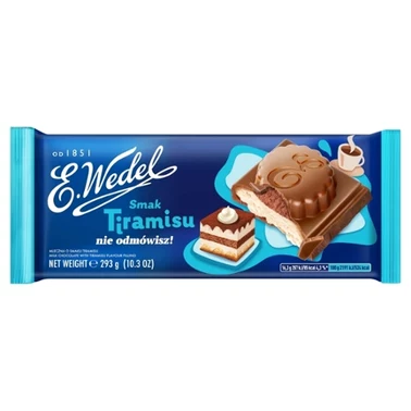 E. Wedel Czekolada mleczna o smaku tiramisu 293 g  - 0