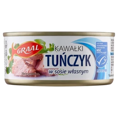 Graal Tuńczyk kawałki w sosie własnym 170 g - 1