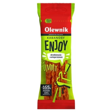 Olewnik Kabanosy enjoy drobiowo-wieprzowe 90 g - 0