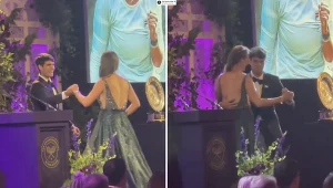 Carlos Alcaraz i Barbora Krejcikova na balu mistrzów Wimbledonu