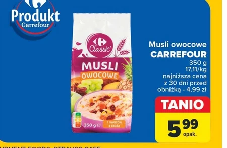 Musli owocowe Carrefour