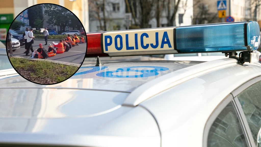 Aktywiści zablokowali jezdnię Aktywiści zablokowali jezdnię