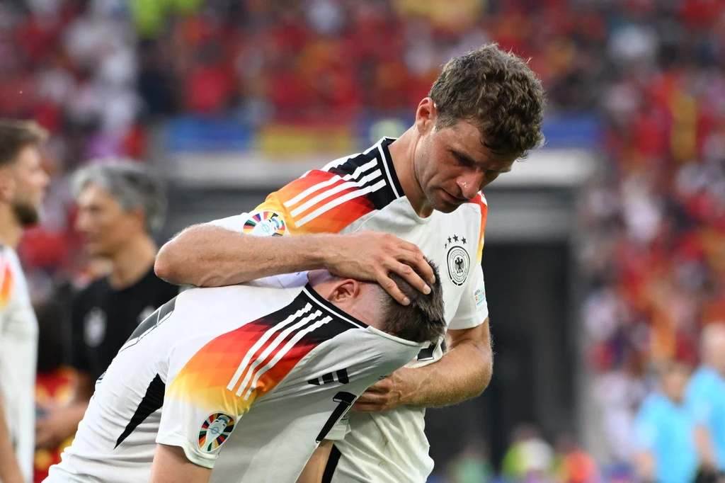 Niepocieszony Thomas Mueller po odpadnięciu z Euro 2024 Niepocieszony Thomas Mueller po odpadnięciu z Euro 2024