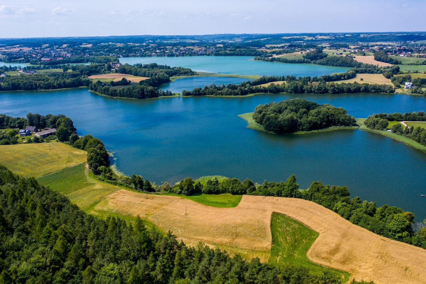 Kaszubski Park Krajobrazowy i jeziora leżące w jego obrębie: Rekowo, Białe i Kłodno