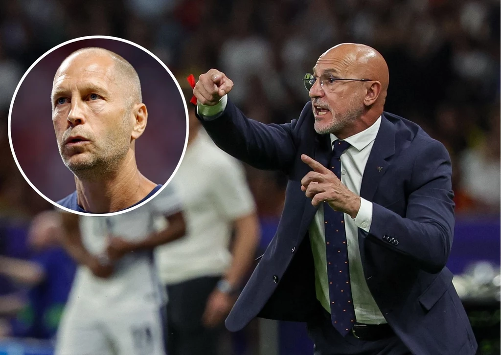 Luis de la Fuente i Gregg Berhalter (na małym zdjęciu) Luis de la Fuente i Gregg Berhalter (na małym zdjęciu)