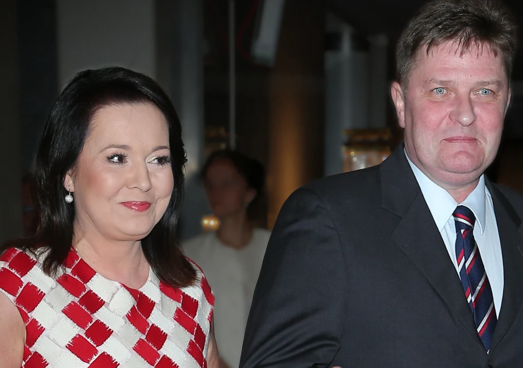 Danuta Holecka z mężem Danuta Holecka z mężem