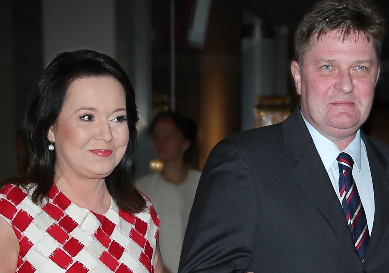 Danuta Holecka z mężem Danuta Holecka z mężem