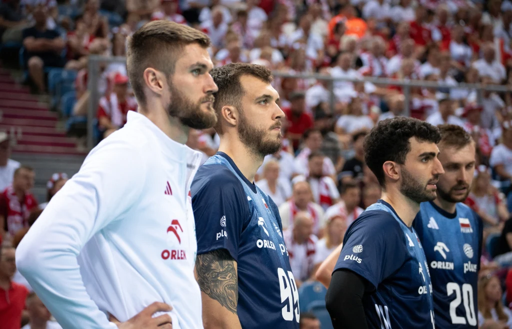 Karol Kłos (pierwszy z lewej), obok Norbert Huber, Marcin Janusz i Mateusz Bieniek