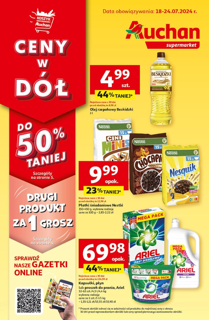 Gazetka promocyjna Auchan Supermarket - wygasła 3 dni temu