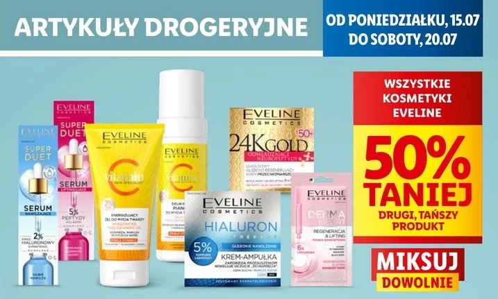 Kosmetyki Eveline 50% taniej! 