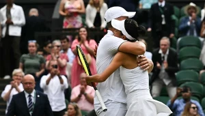 Jan Zieliński oraz Su-Wei Hsieh wpadli sobie w objęcia po triumfie w Wimbledonie