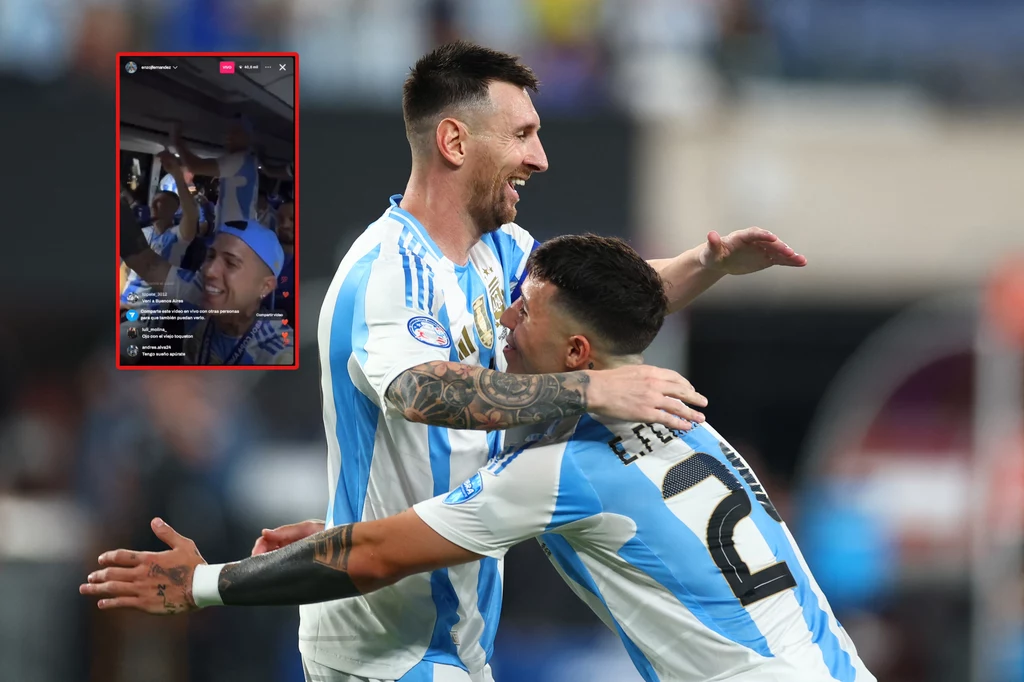Leo Messi i Enzo Fernandez Leo Messi i Enzo Fernandez