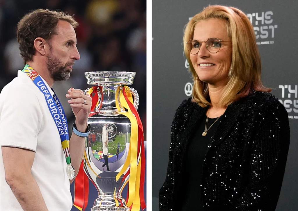 Gareth Southgate i Sarina Wiegman Gareth Southgate i Sarina Wiegman