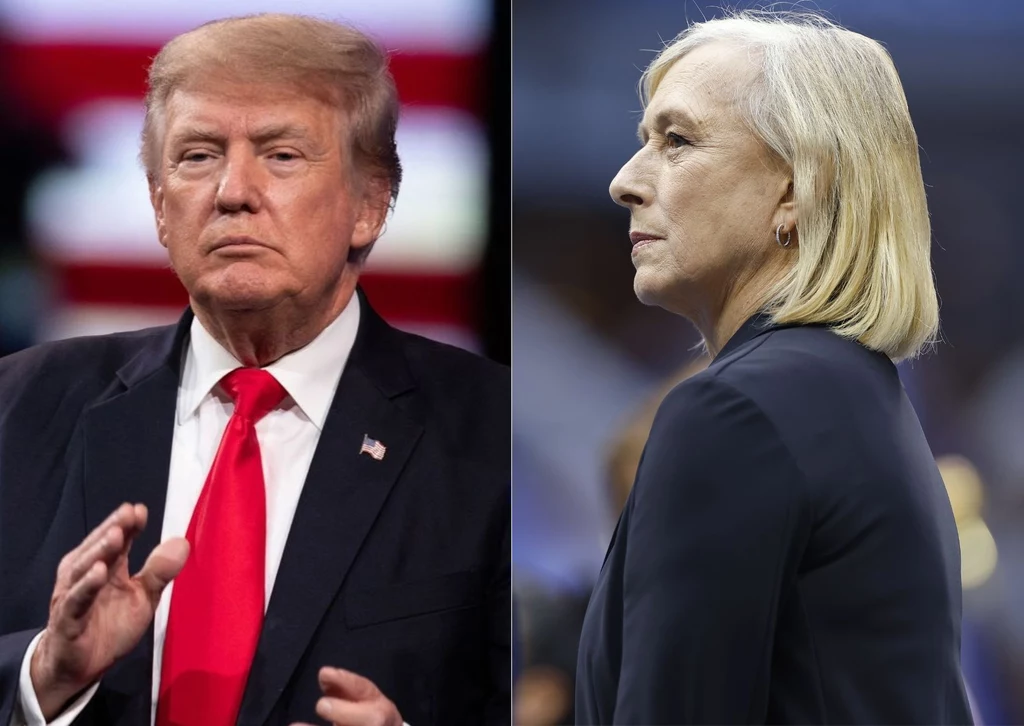 Donald Trump i Martina Navratilova Donald Trump i Martina Navratilova