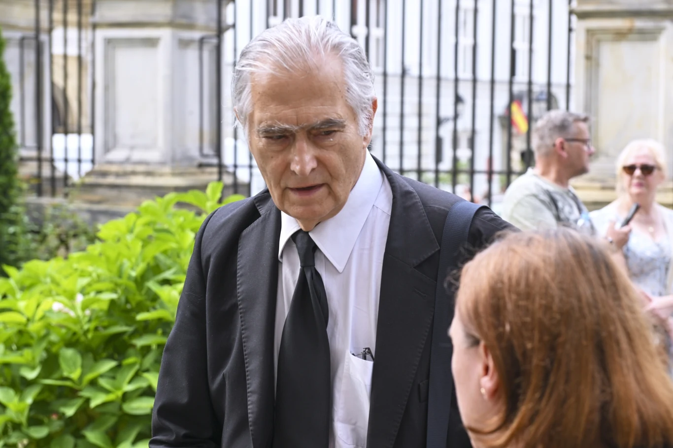 Olgierd Łukaszewicz na pogrzebie Jerzego Stuhra