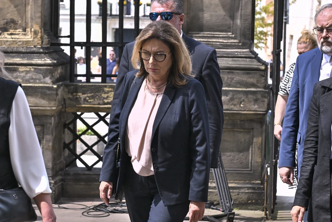 Małgorzata Kidawa-Błońska na pogrzebie Jerzego Stuhra