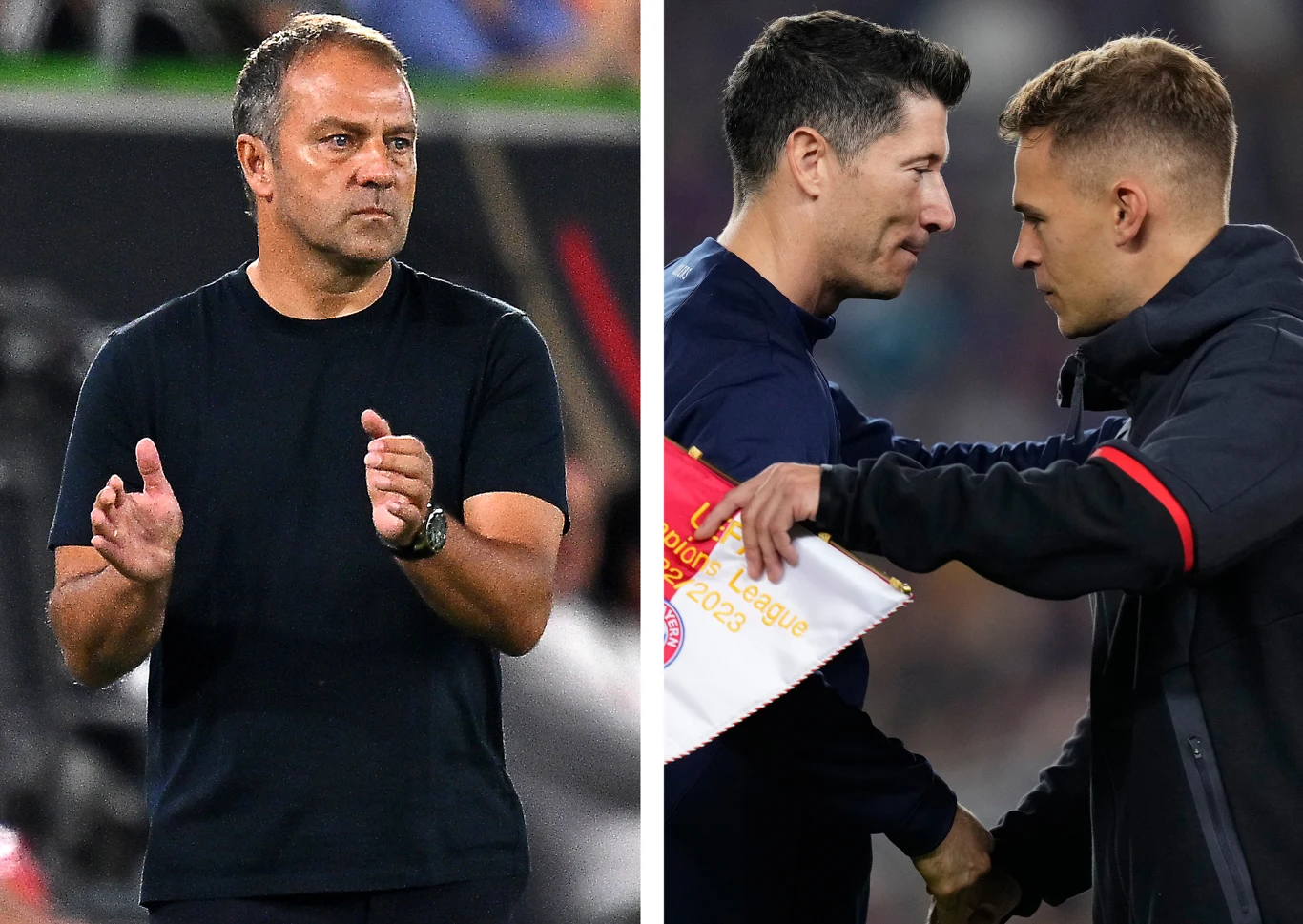 Hansi Flick, Robert Lewandowski, Joshua Kimmich Hansi Flick, Robert Lewandowski, Joshua Kimmich