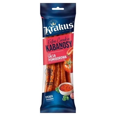 Krakus Extra cienkie kabanosy o smaku salsa pomidorowa 95 g - 0
